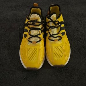 Men’s yellow Adidas- size 7.5 -worn once!